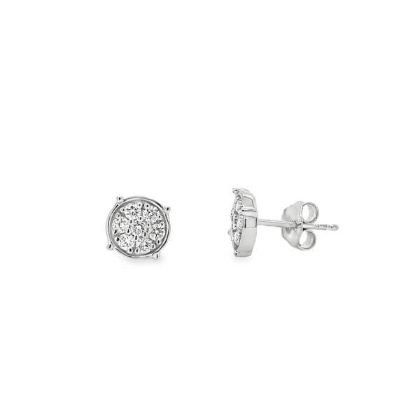 Lab Grown DIamond Studs front and Side Picture