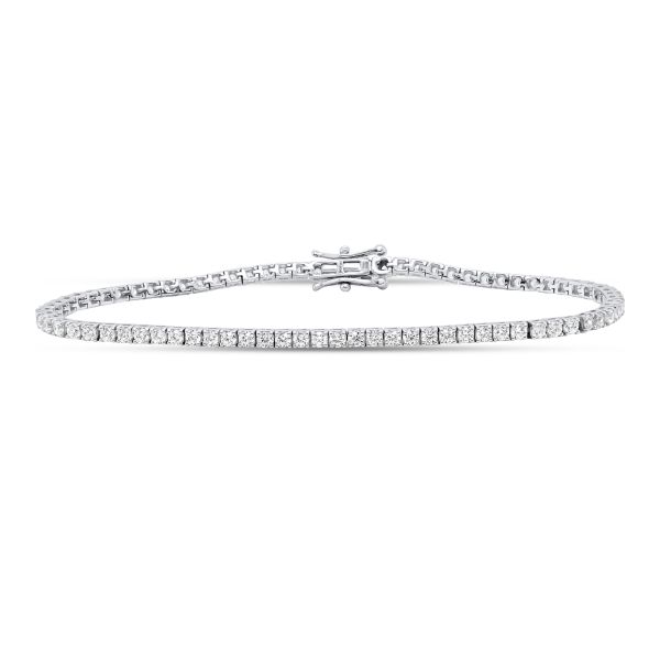 Lab Grown Diamond Tennis Bracelet  lab created diamond bracelet front