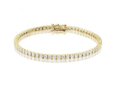 Lab Grown Diamond Tennis Bracelet Elegant lab created diamond tennis bracelet Front