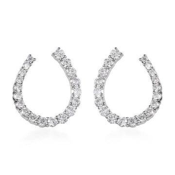 1.76ctw Lab Grown Diamond Hoop Earrings 