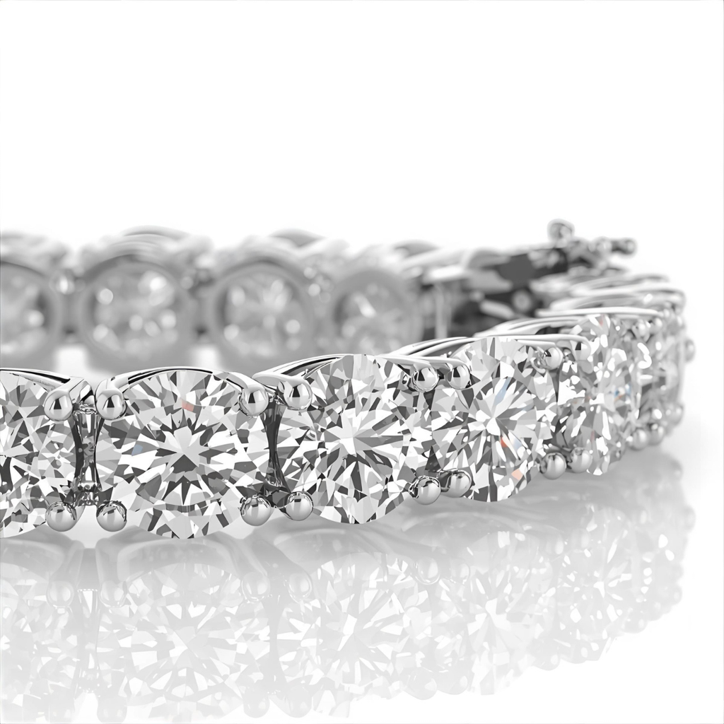 Lab Grown Diamond Tennis Bracelet 5.00 ctw in 4-Prong Setting