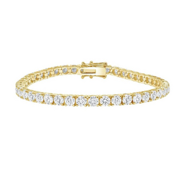 Lab Grown Diamond Tennis Bracelet 14.00ctw Gold