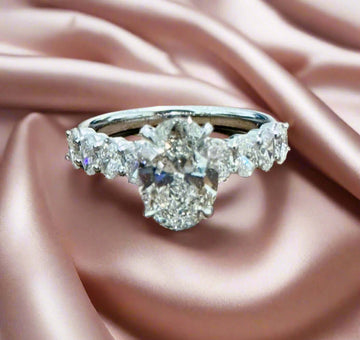 Lab Grown Diamond Oval Cut Front 