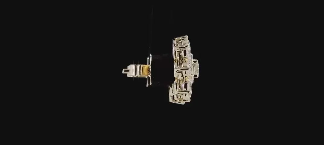 lab grown studs in floral setting in yellow gold video