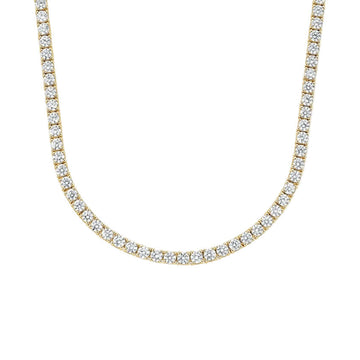14.00ctw Lab-Grown Diamond Tennis Necklace 