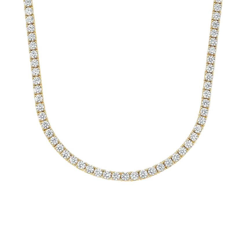 14.00ctw Lab-Grown Diamond Tennis Necklace 