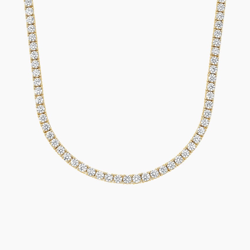 Lab-Grown Diamond Tennis Necklace 12.00 CTW in 14K Gold, 16" Length